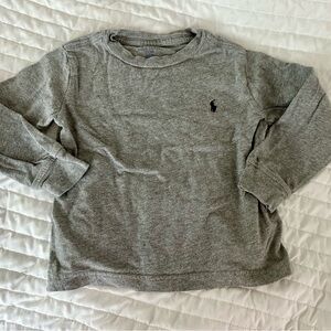 Polo Ralph Lauren pony long sleeve shirt grey 3T toddler boy